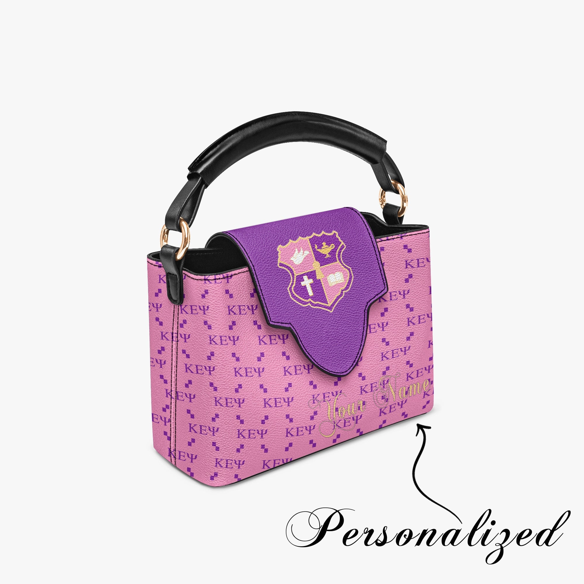 Greeklife Accessories - Kappa Epsilon Psi Military Sorority Mini Delicate Women’s Crossbody Bag A31