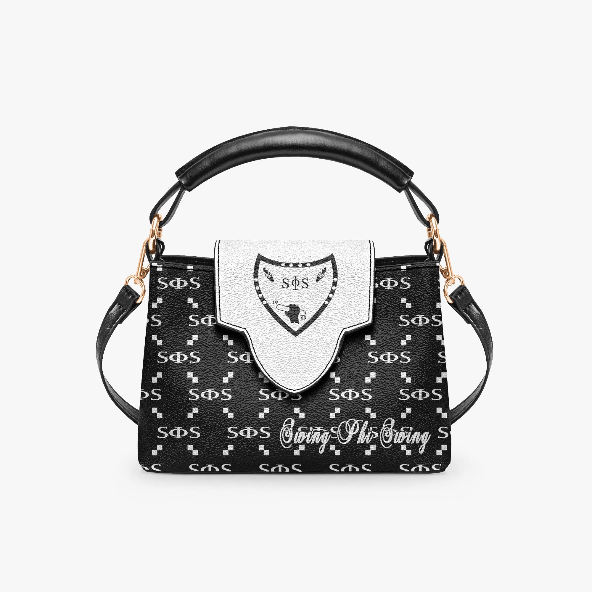 Greeklife Accessories - Swing Phi Swing Social Fellowship Mini Delicate Women’s Crossbody Bag A31