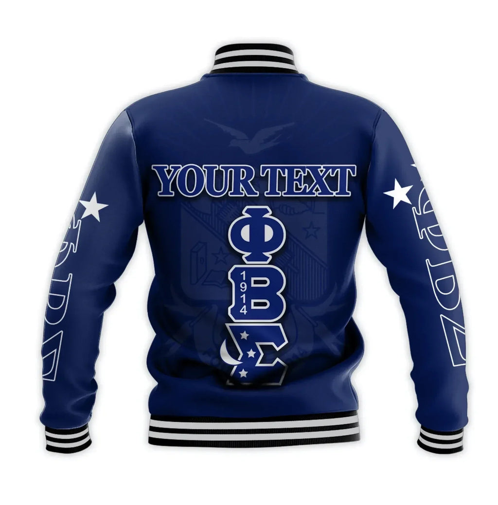 Africa Zone Jacket - Personalised Phi Beta Sigma Founded 1914 Baseball Jacket J5