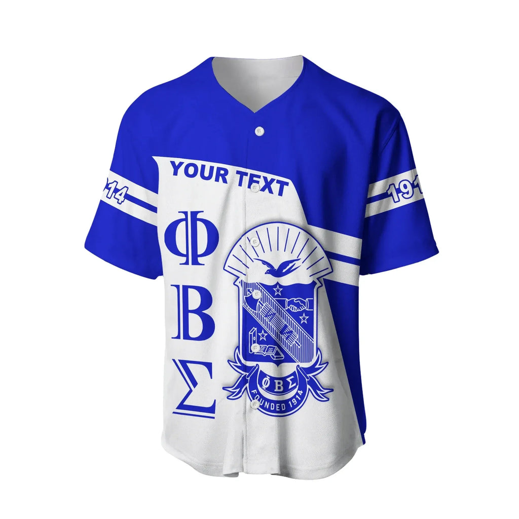 Africa Zone Baseball Jersey - Personalised Newest Phi Beta Sigma Baseball Jersey J5