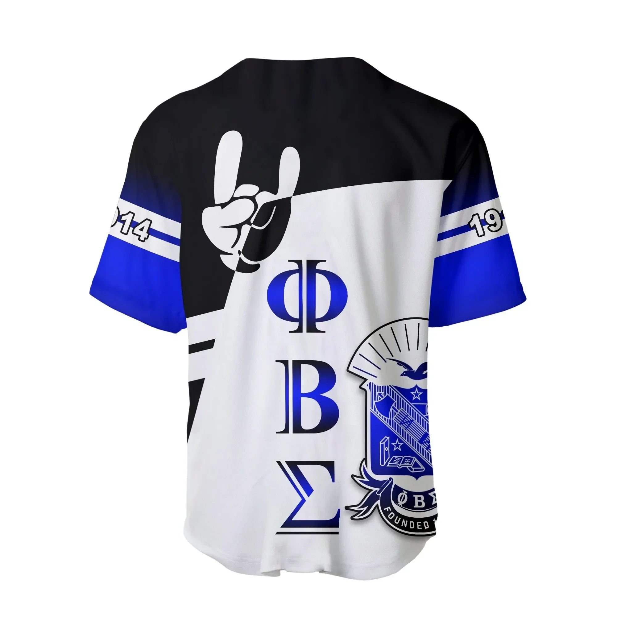 Africa Zone Baseball Jersey - Personalised Newest Phi Beta Sigma (Black) Baseball Jersey J5