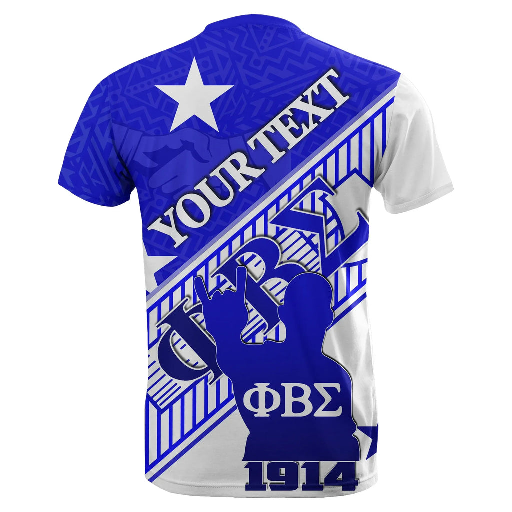 Africa Zone T-shirt - Personalized Phi Beta Sigma Crest Style T-shirt J5