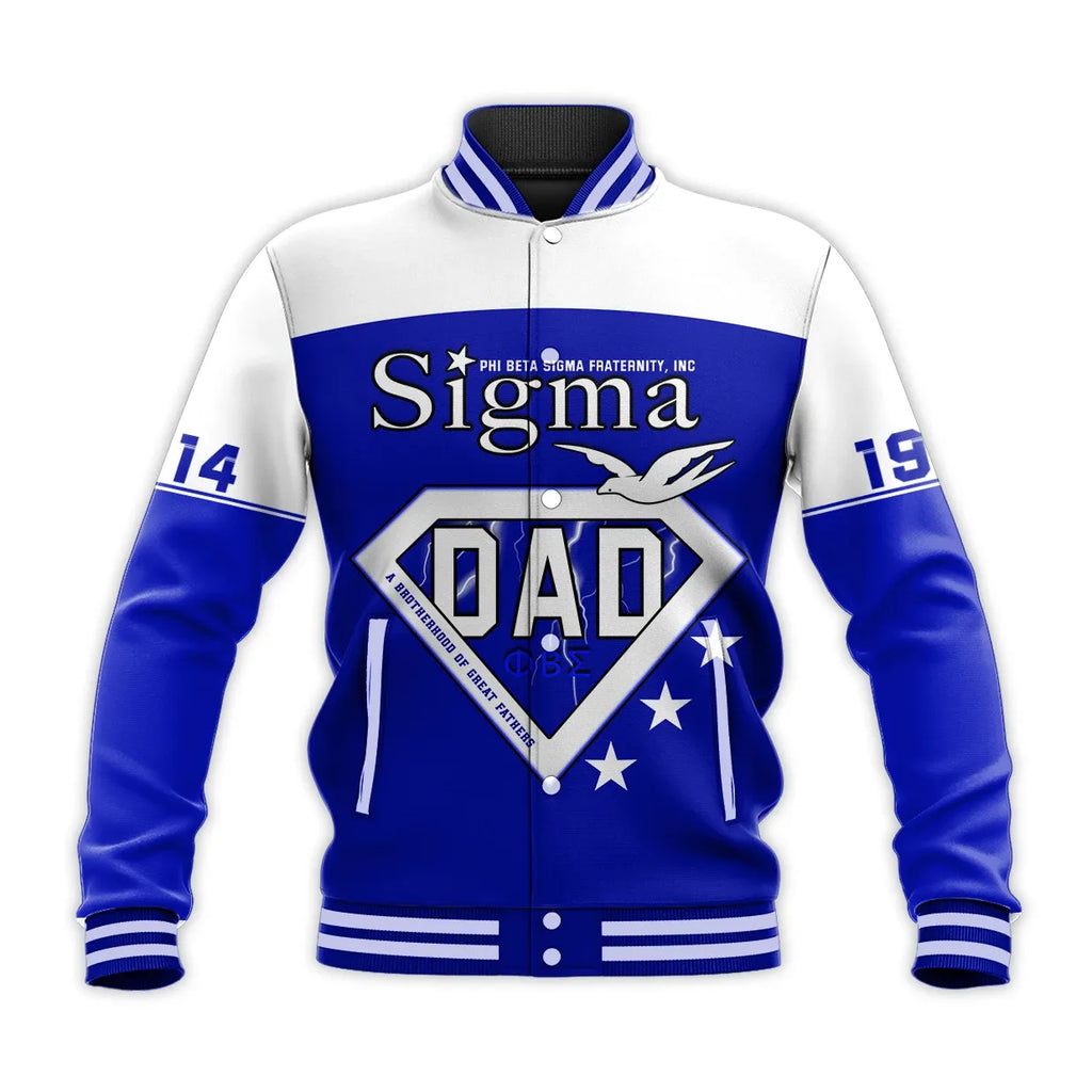 Africa Zone Jacket - Personalised Phi Beta Sigma Happy Father'S Day Baseball Jacket J5