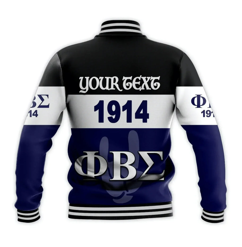 Africa Zone Jacket - Personalised Phi Beta Sigma 1914 Simple Style Baseball Jacket J5