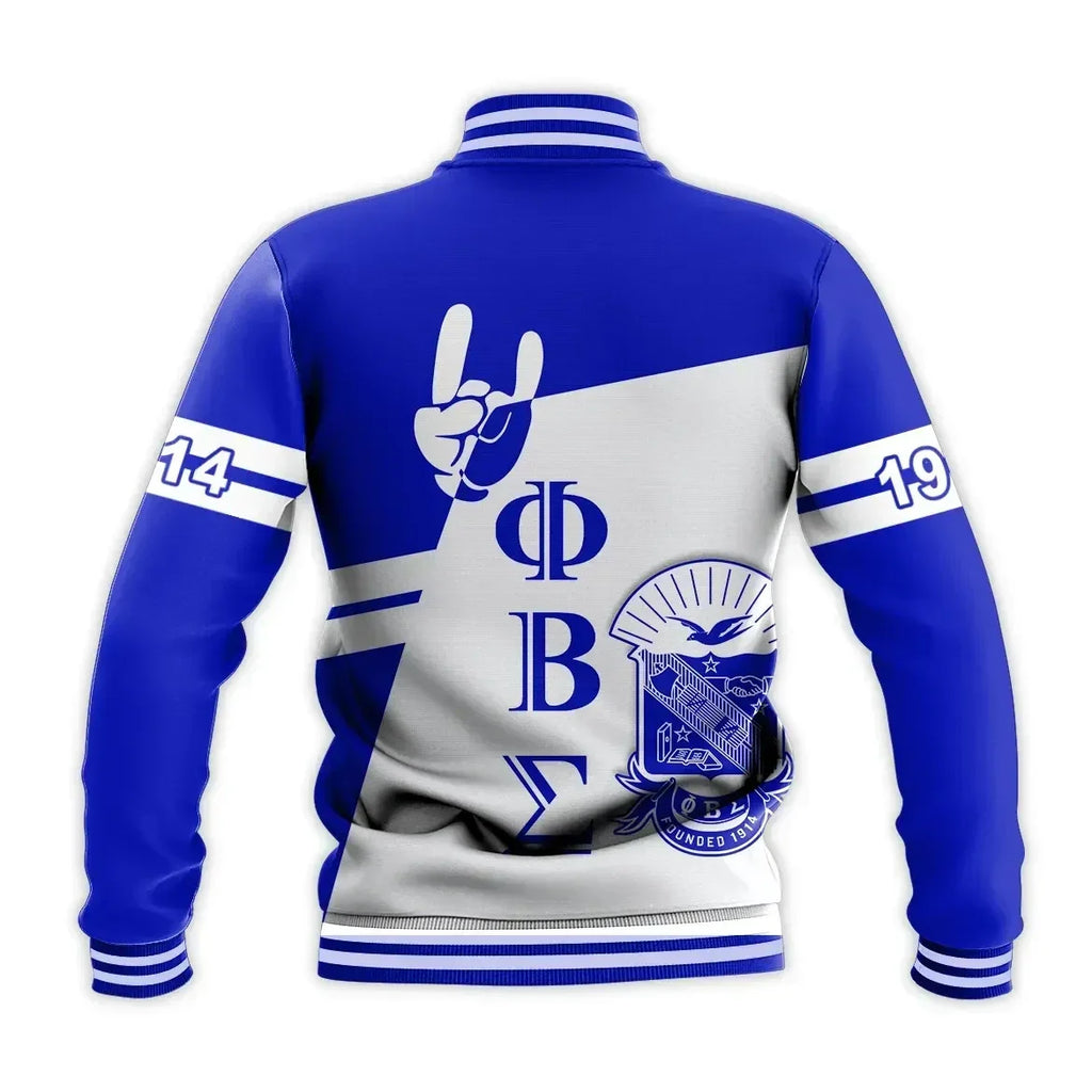 Africa Zone Jacket - Personalised Newest Phi Beta Sigma Baseball Jacket J5