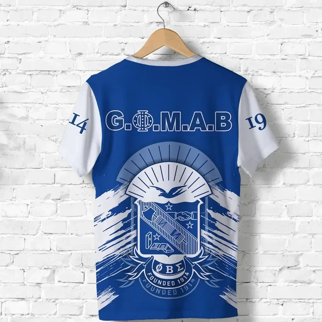 Africa Zone T-shirt - Personalized Phi Beta Sigma Blue Gomab T-shirt J5