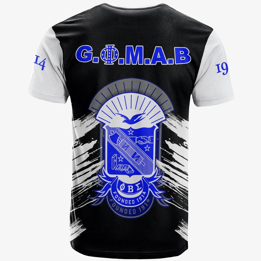 Africa Zone T-shirt - Personalized Phi Beta Sigma Black Gomab T-shirt J5