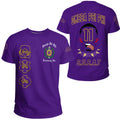 (Personalized) Que Man Brotherhood Purple & Gold Tee