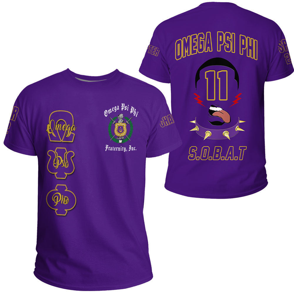 (Personalized) Que Man Brotherhood Purple & Gold Tee
