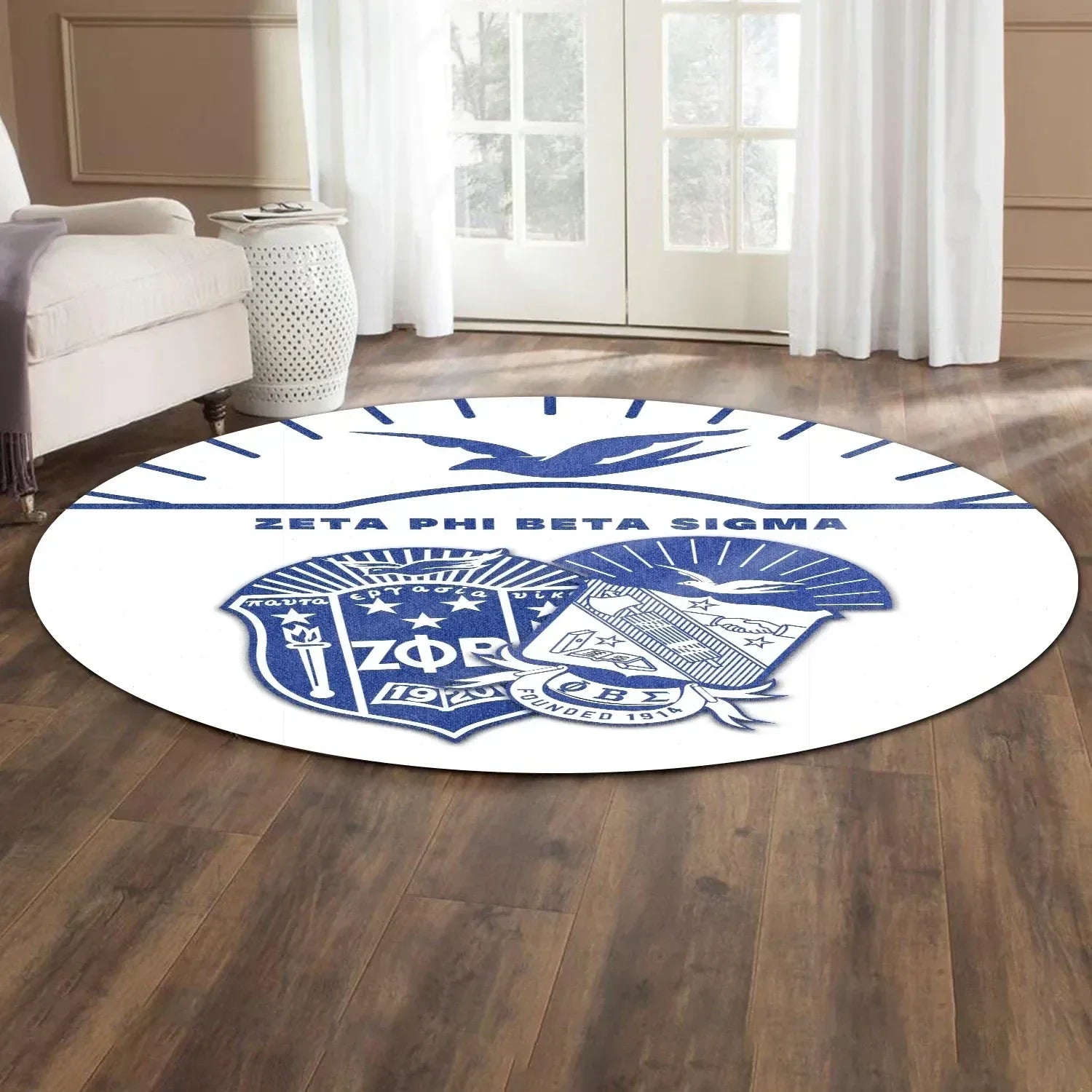 Africa Zone Carpet - Zeta Phi Beta Sigma Simple Style Round Carpet J5