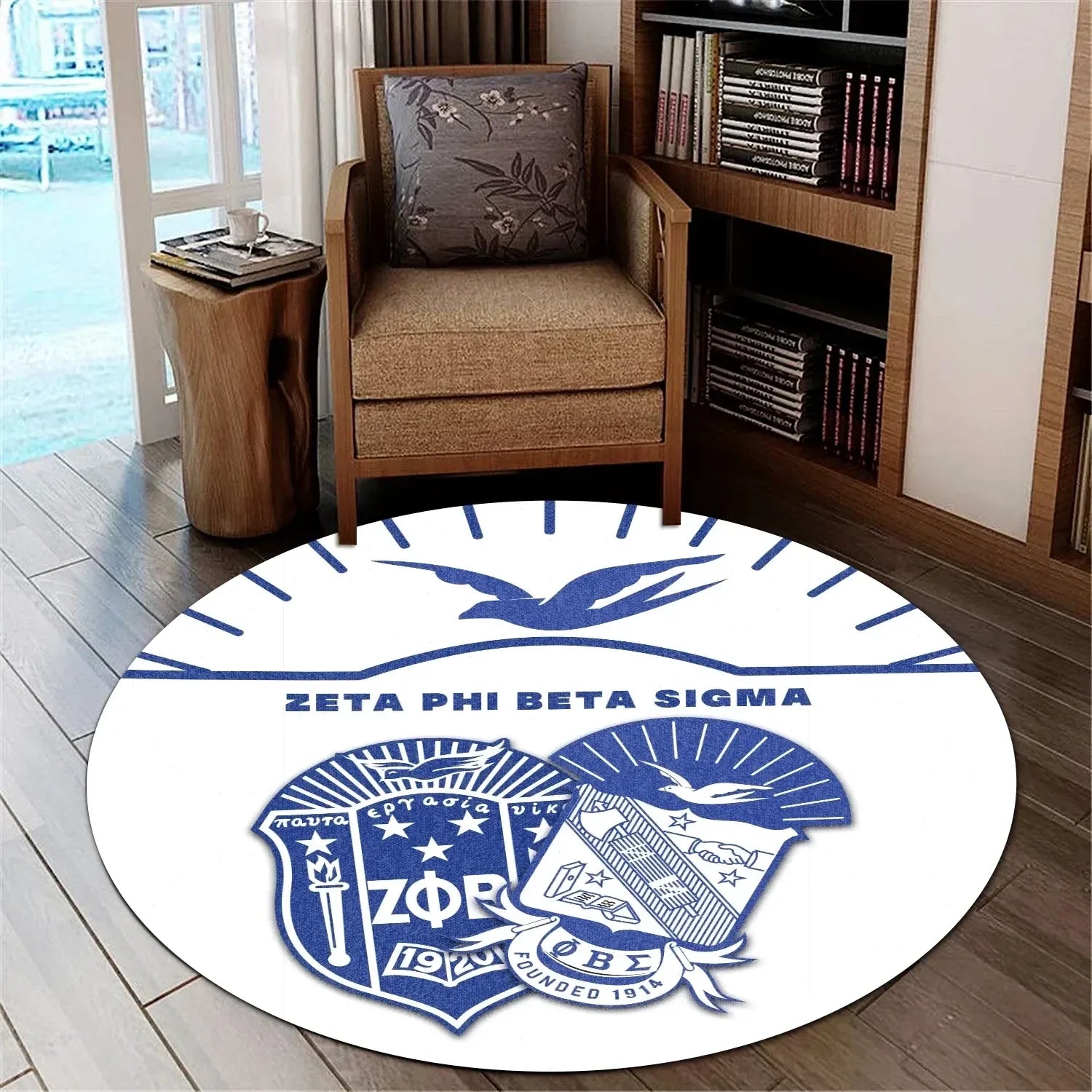 Africa Zone Carpet - Zeta Phi Beta Sigma Simple Style Round Carpet J5