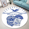 Zeta Phi Beta Sigma Simple Style Round Carpet