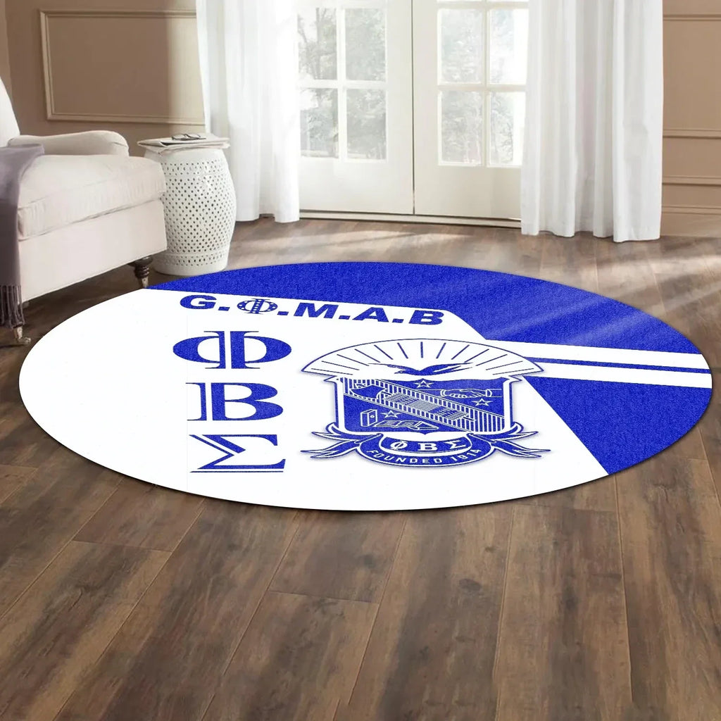 Africa Zone Carpet - Newest Phi Beta Sigma Round Carpet J5
