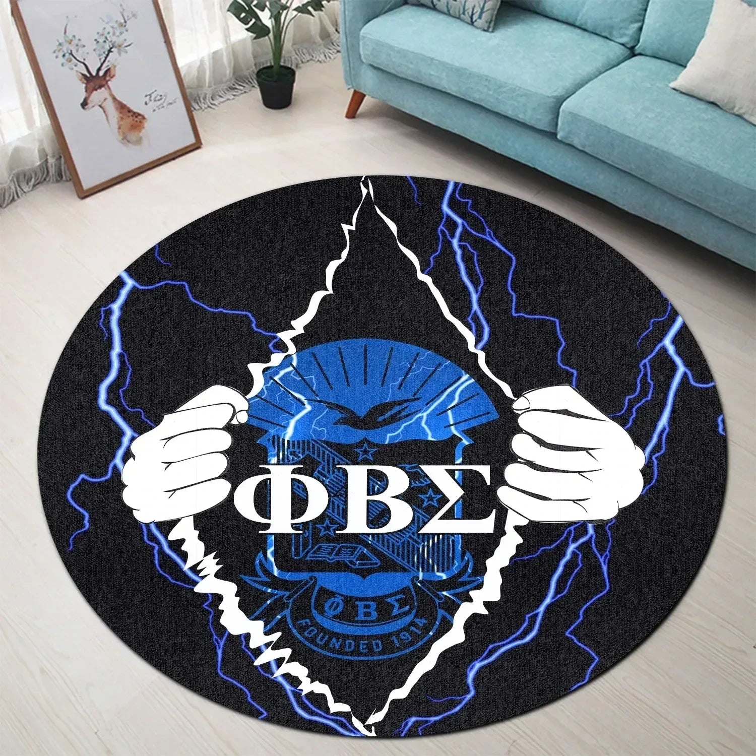 Phi Beta Sigma Lightning Round Carpet | Africazone.store – Africazones ...