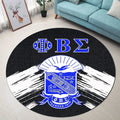 Phi Beta Sigma Black GOMAB Round Carpet