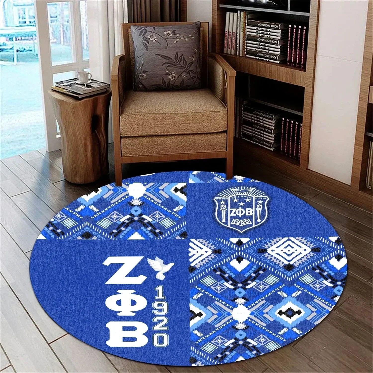 Africa Zone Carpet - Zeta Phi Beta African Pattern Special Style Round Carpet J5