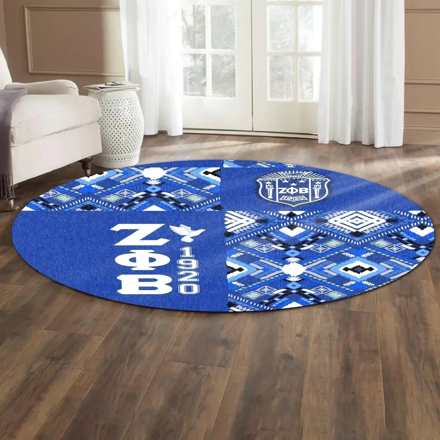 Africa Zone Carpet - Zeta Phi Beta African Pattern Special Style Round Carpet J5