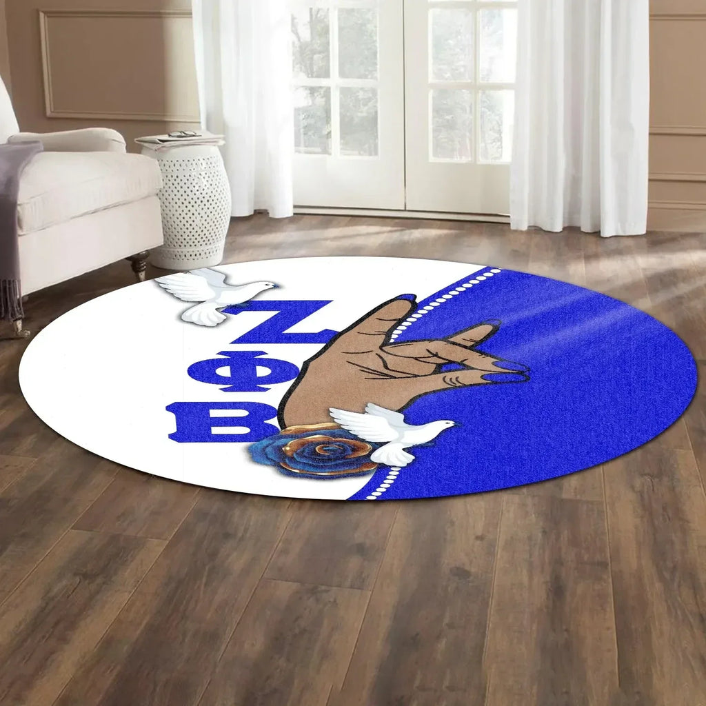 Africa Zone Carpet - Zeta Phi Beta African Pattern Simple Style Round Carpet J5
