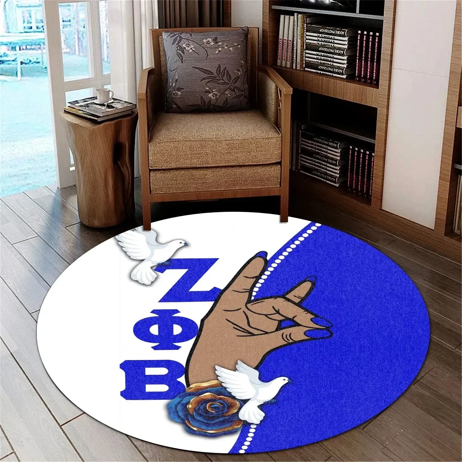 Africa Zone Carpet - Zeta Phi Beta African Pattern Simple Style Round Carpet J5