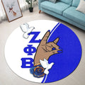Zeta Phi Beta African Pattern Simple Style Round Carpet