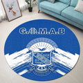 Phi Beta Sigma Blue GOMAB Version 02 Round Carpet