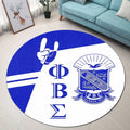 Newest Phi Beta Sigma Version 2 Round Carpet
