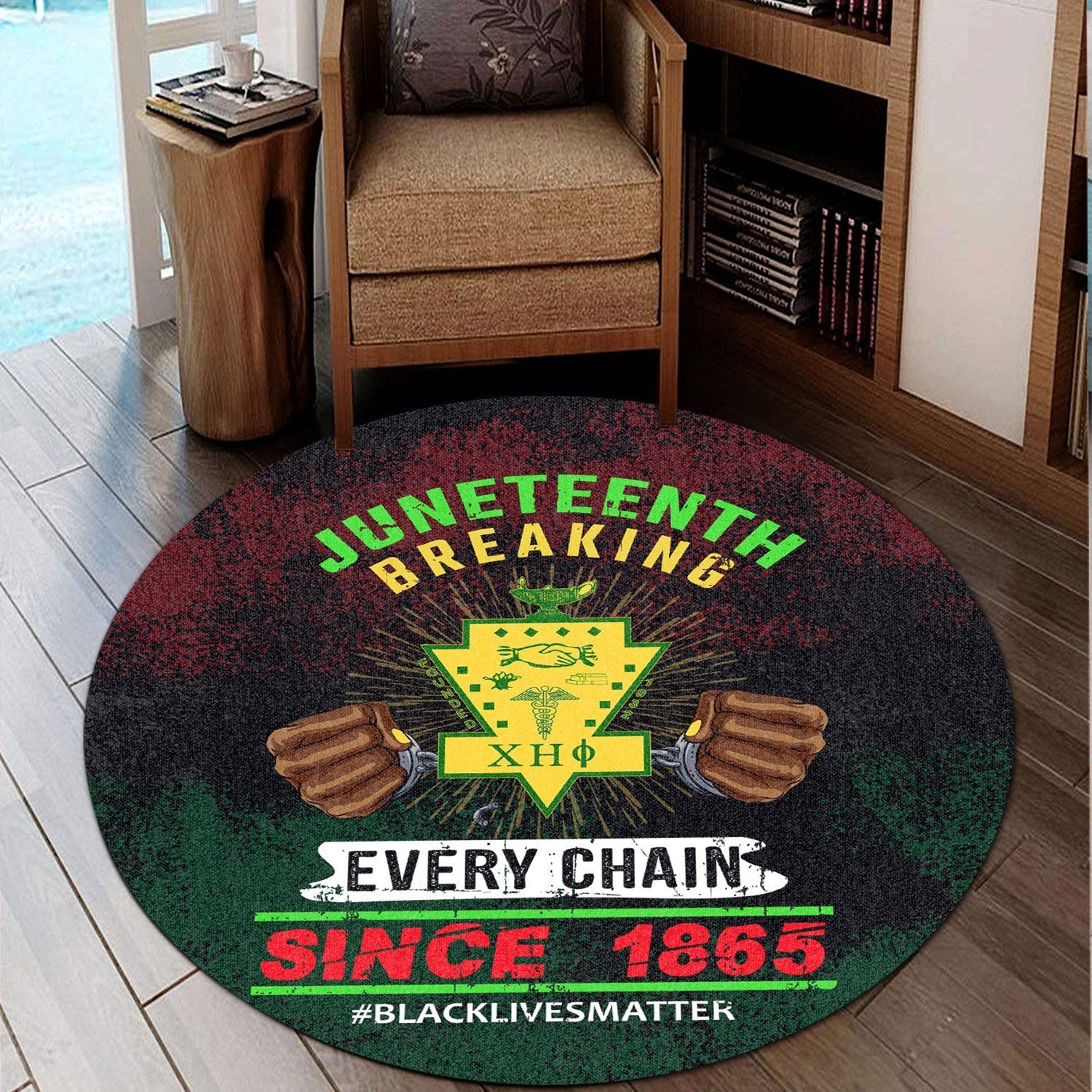 Africa Zone Round Carpet - Chi Eta Phi Juneteenth Round Carpet | Lovenewzealand.co
