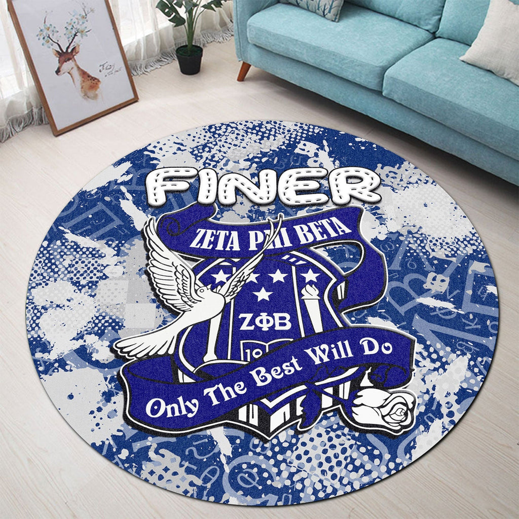 Africa Zone Round Carpet - Zeta Phi Beta Sport Style Round Carpet A31