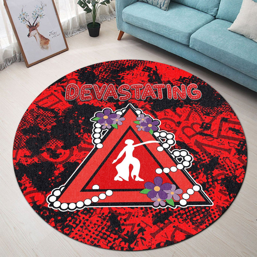 Africa Zone Round Carpet - Delta Sigma Theta Sport Style Round Carpet A31