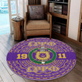 Africazone Round Carpet  - Omega Psi Phi African Pattern A31 | Africazone.Store