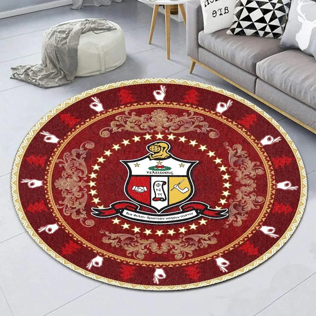 Handsign KAP Nupe Frat Round Carpet J5 | Africazone | Gettee.com
