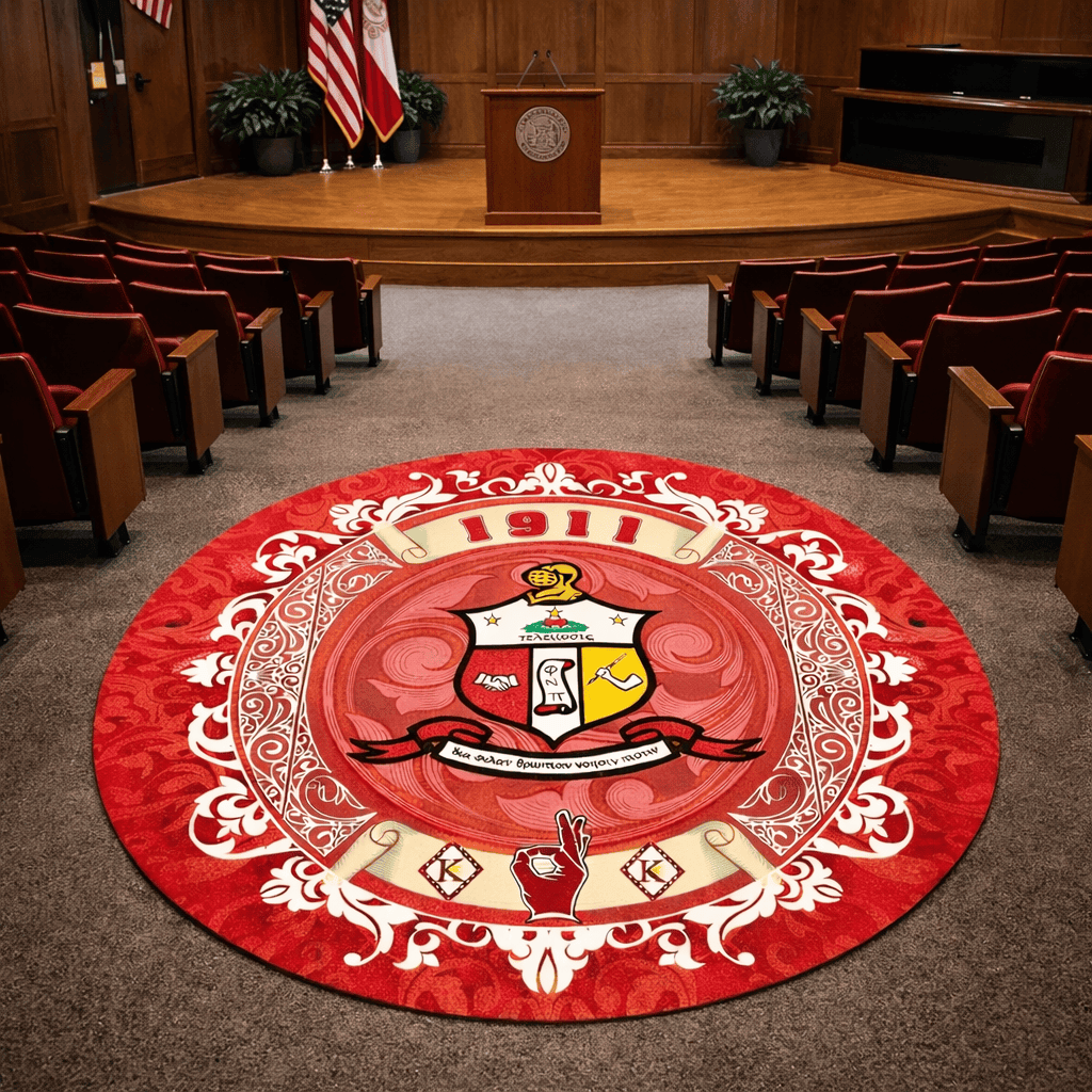 Nupes 1911 Gentlemen Diamond K Round Rug - Legacy Home Decor