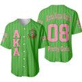 (Personalized) AKA Ivies 1908 Sisterhood Pin Striped Baseball Jersey