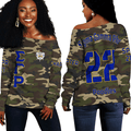(Custom) Africa Zone Sweatshirt - Sigma Gamma Rho Camouflage Off Shoulder Sweaters A31