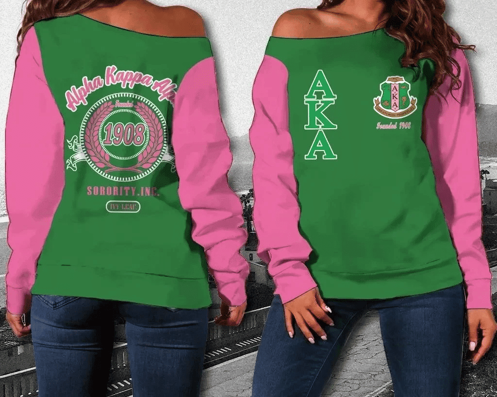 AKA Sorority Women Off Shoulder John Style J5