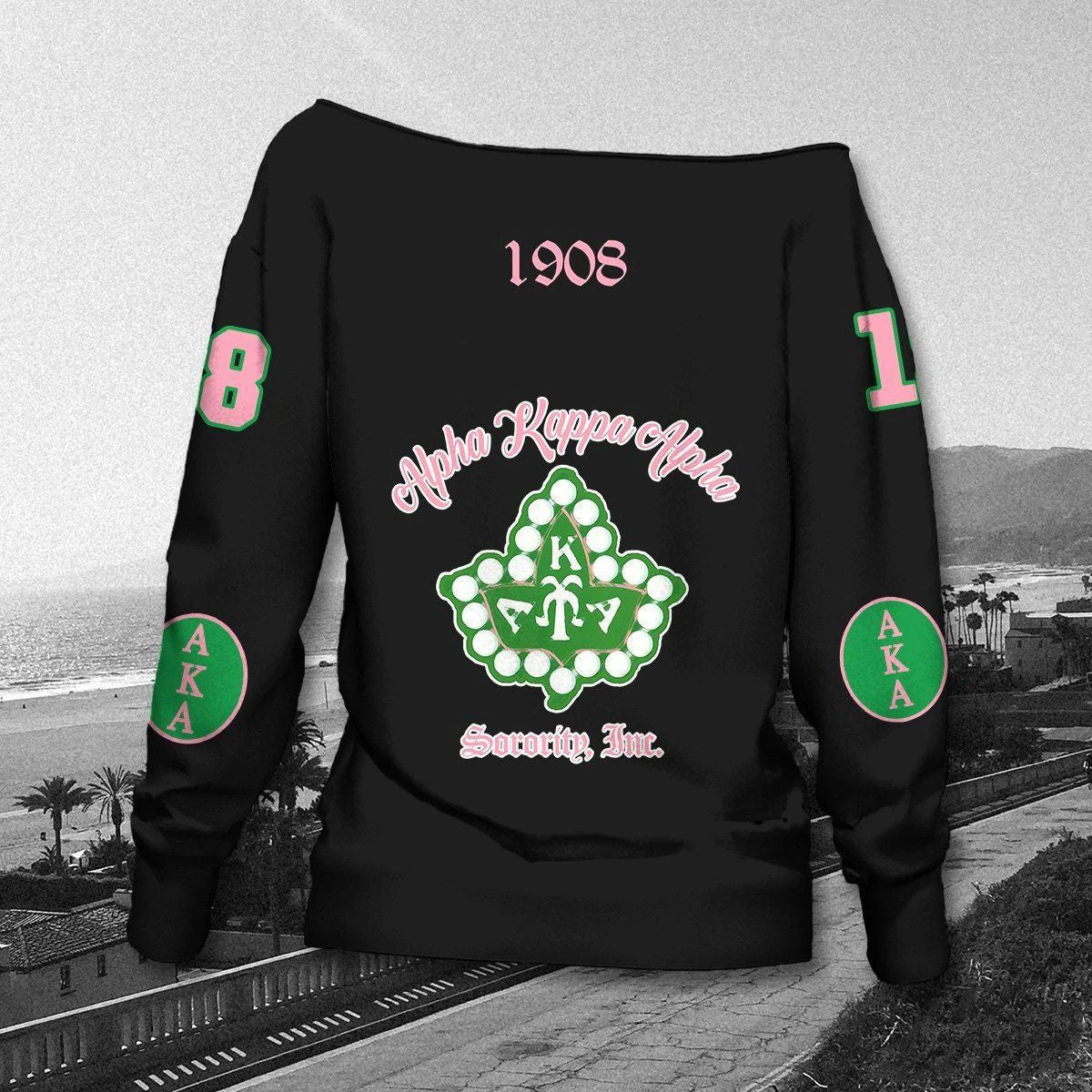 Ivy League AKA Sorority Women Off Shoulder J5
