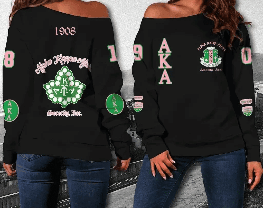 Ivy League AKA Sorority Women Off Shoulder J5