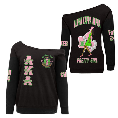 (Custom) Africa Zone Greek Life Clothing - AKA Sorority Pretty Girl A31
