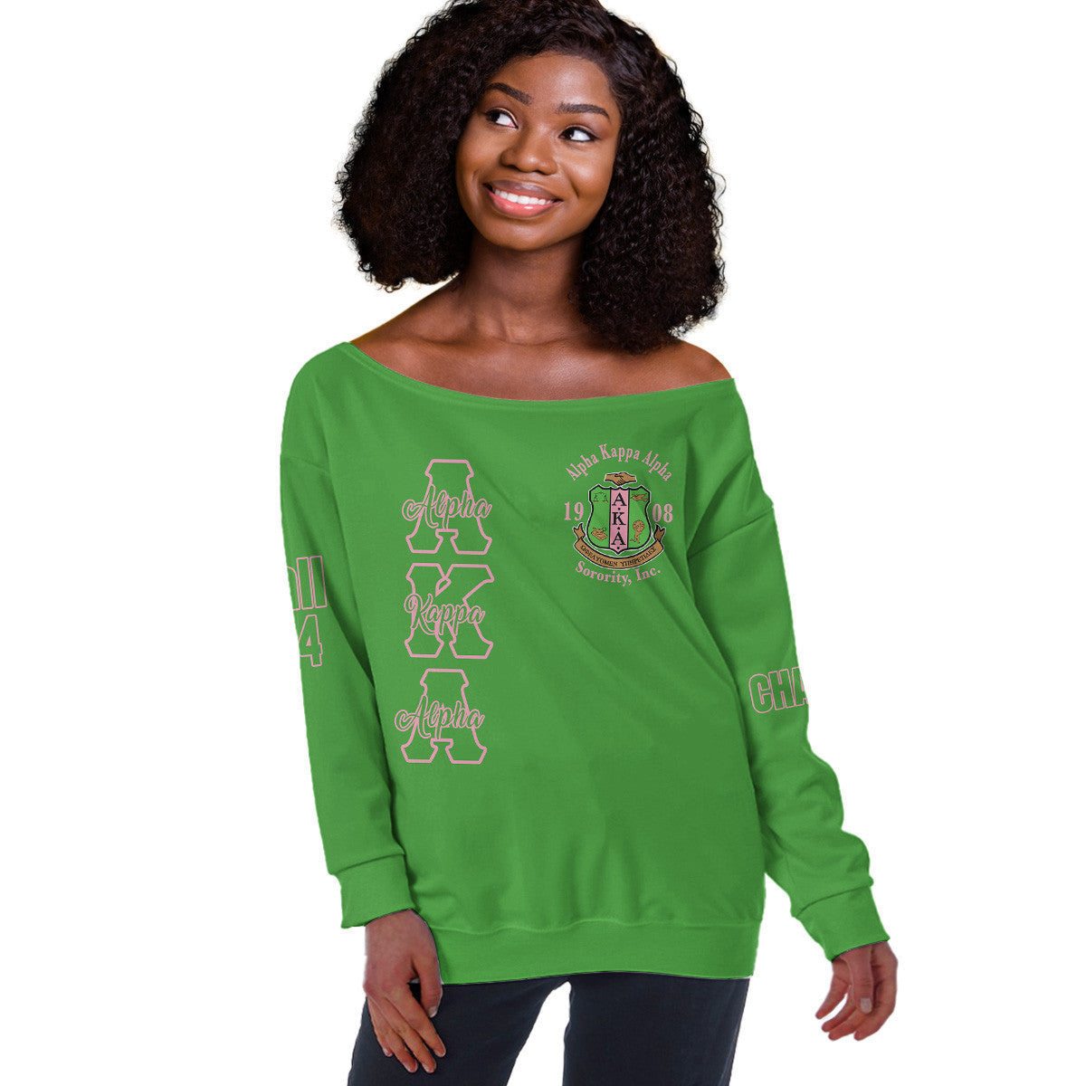 (Custom) Africa Zone Greek Life Clothing - AKA Sorority Pretty Girl A31