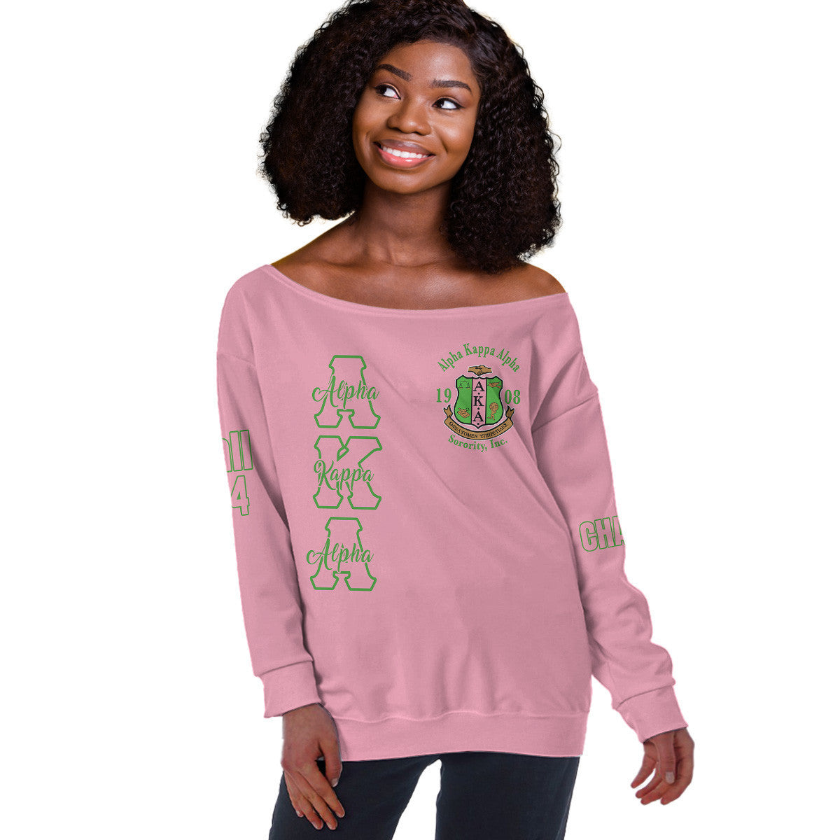 (Custom) Africa Zone Greek Life Clothing - AKA Sorority Pretty Girl A31