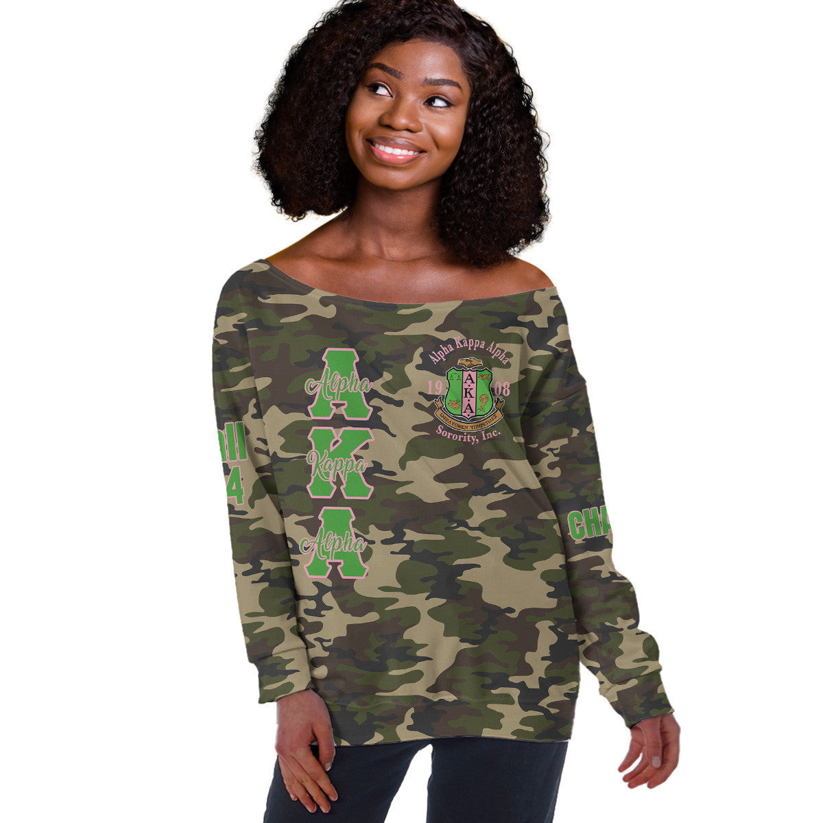 (Custom) Africa Zone Greek Life Clothing - AKA Sorority Pretty Girl A31