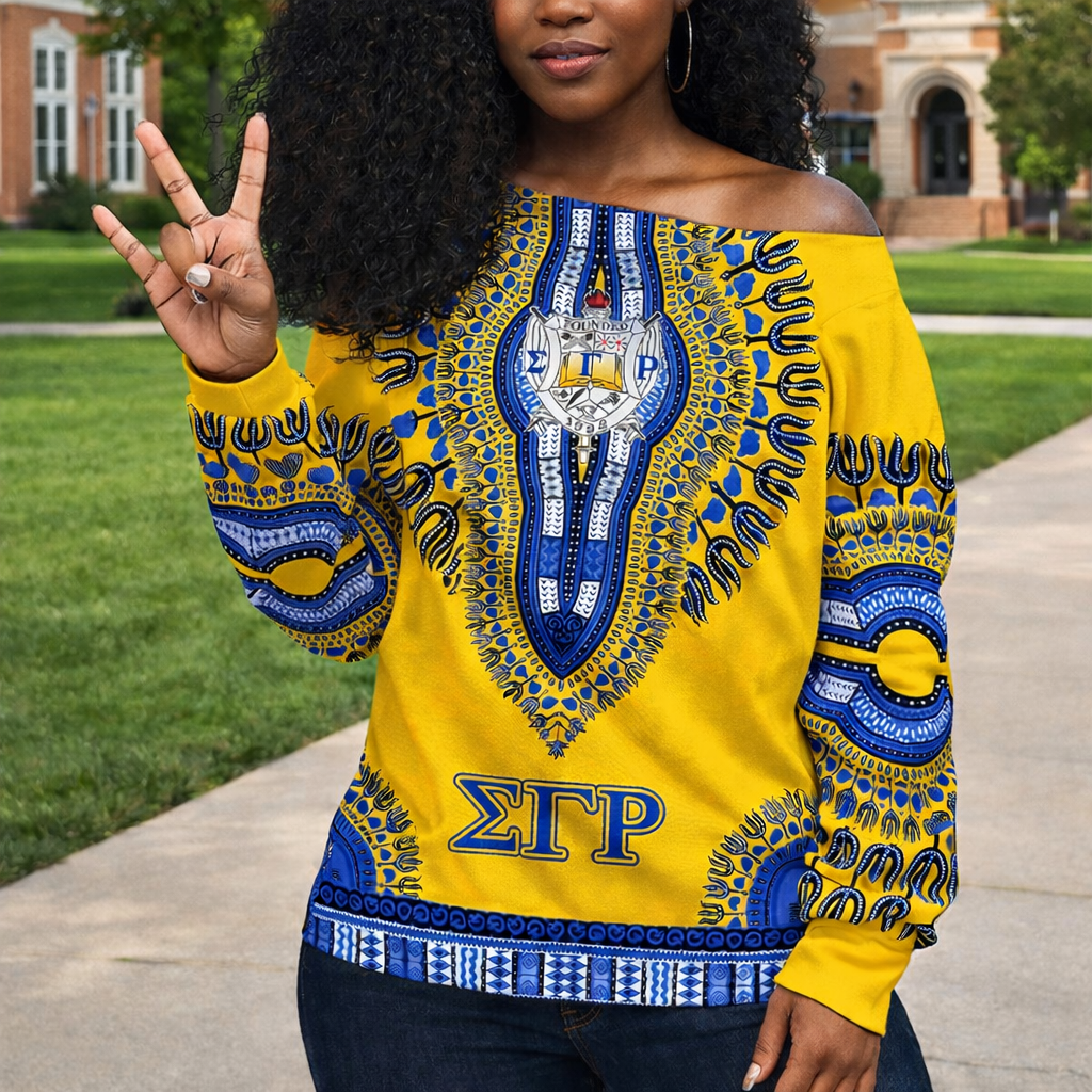 SGRhos 1922 Legacy Off Shoulder Sweaters - Heritage Pride Dashiki Style