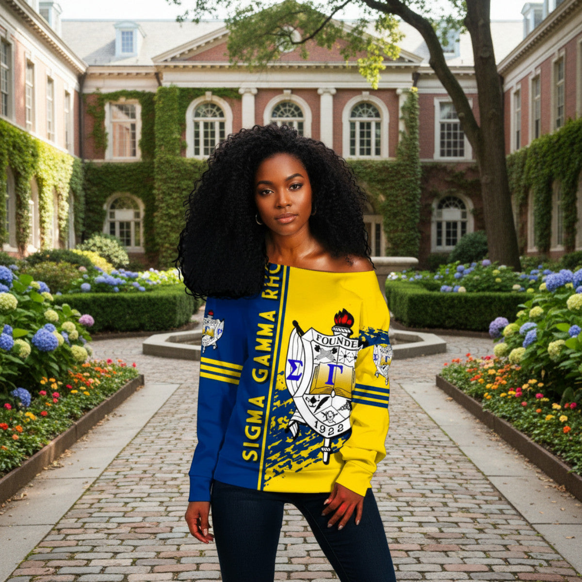SGRhos 1922 Sisterhood Off Shoulder Sweaters - Brush Style