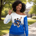 ZPhiB 1920 Sisterhood Legacy Off Shoulder Sweatshirt