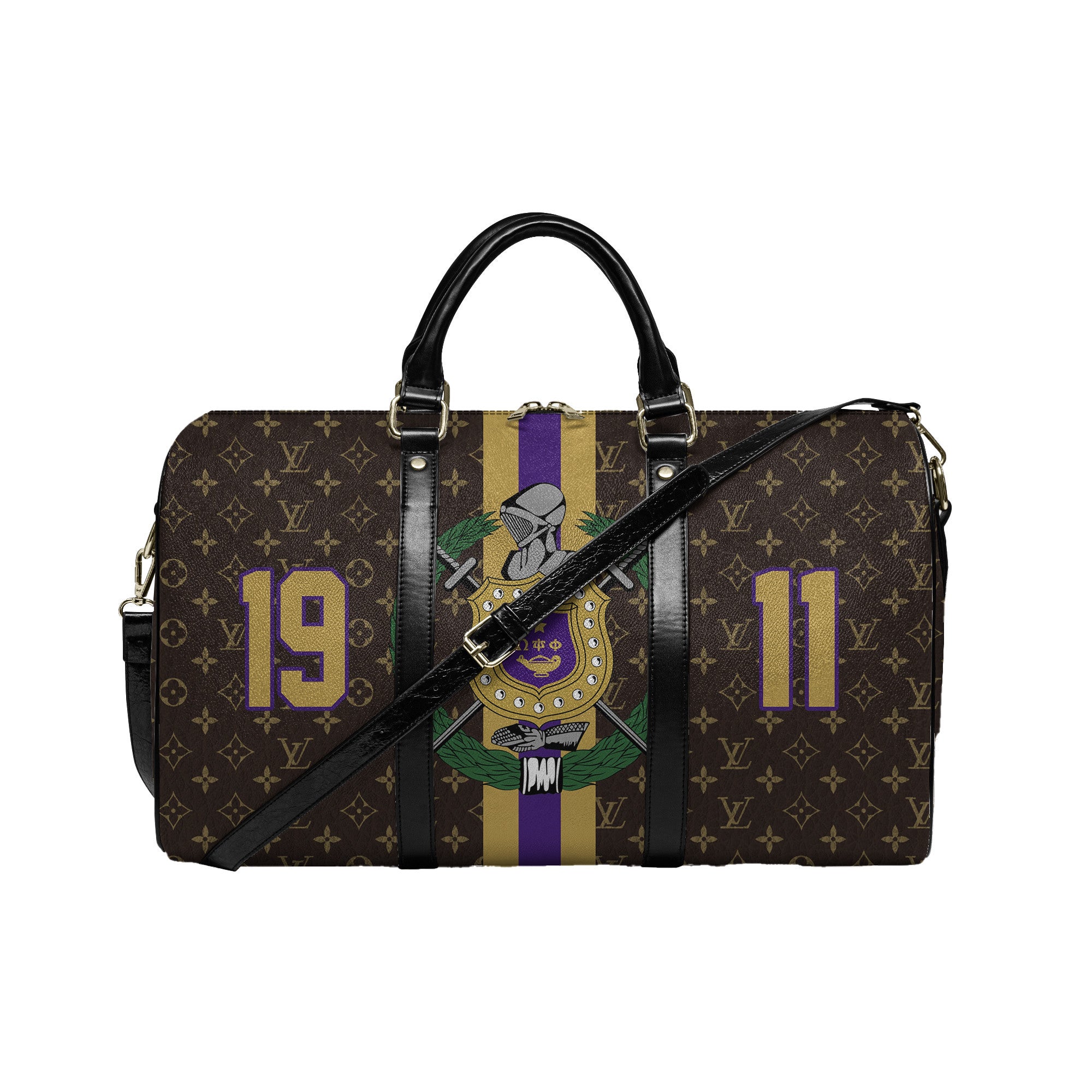 Omega Psi Phi Fraternity Louis Vuitton Travel Duffle Bag