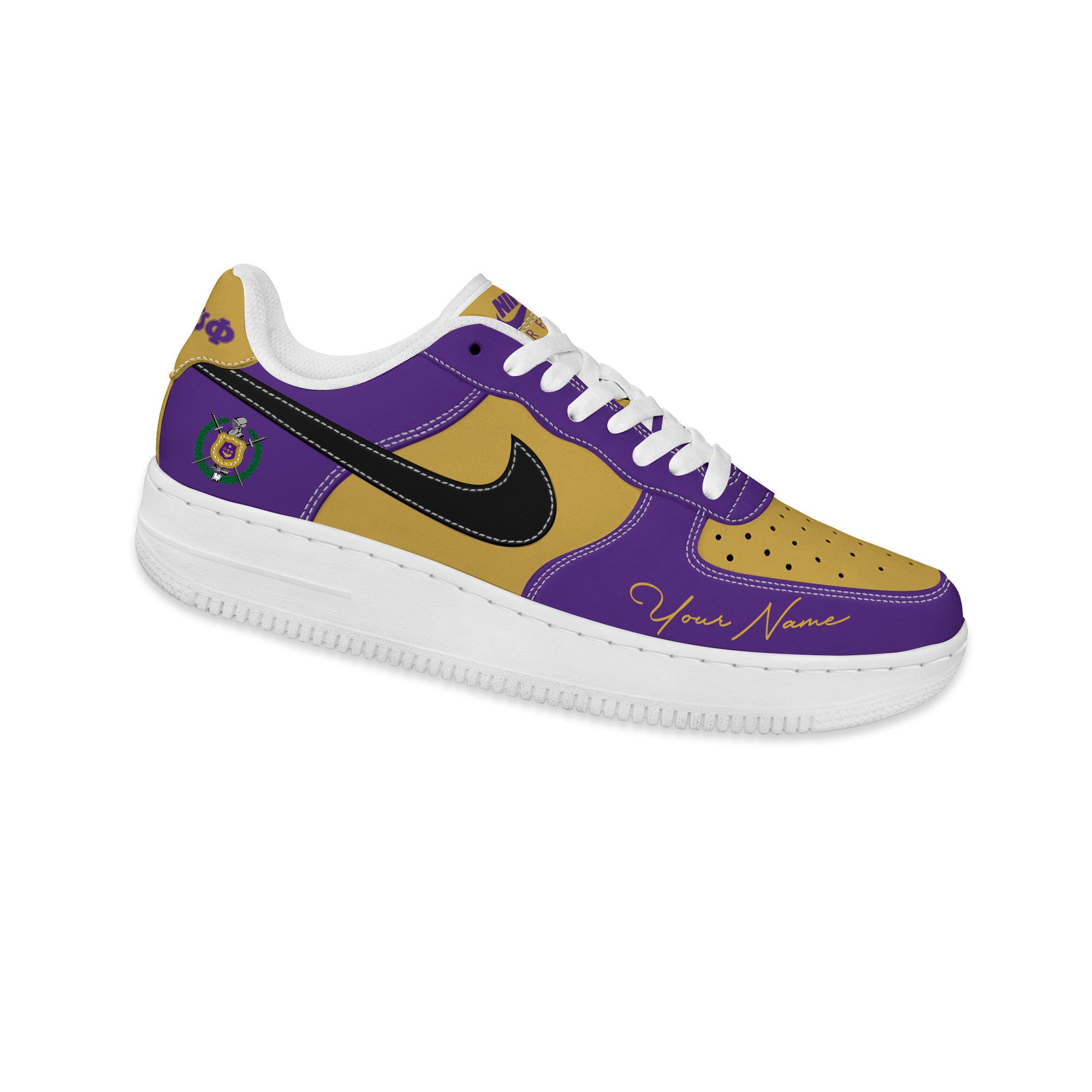 (Personalized) Omega Psi Phi Fraternity Nike Air Force 1 Shoes