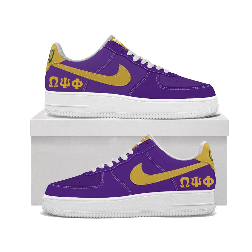 (Personalized) Omega Psi Phi Fraternity NAF It's Us Shoes Royal Purple Ver T5