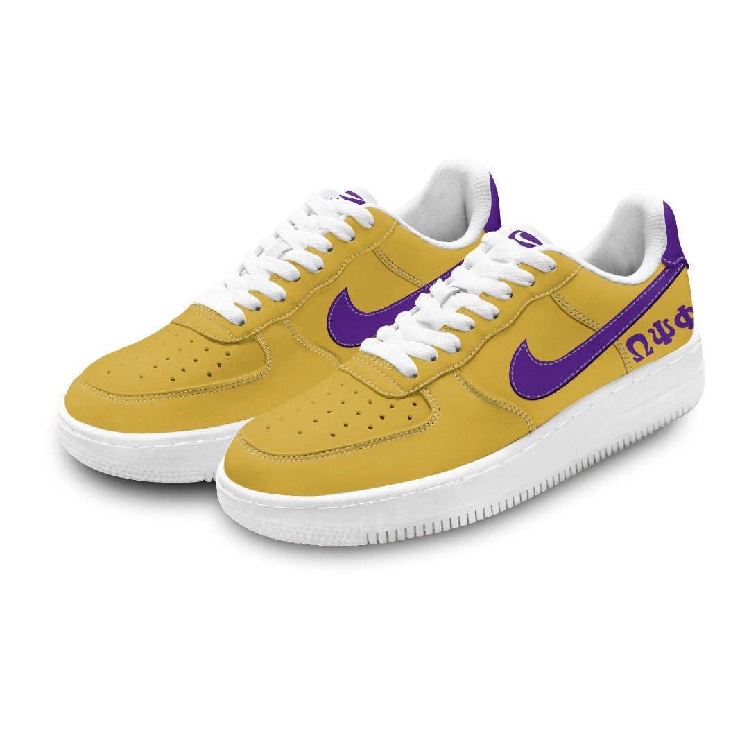 (Personalized) Omega Psi Phi Fraternity NAF It's Us Shoes Old Gold Ver T5