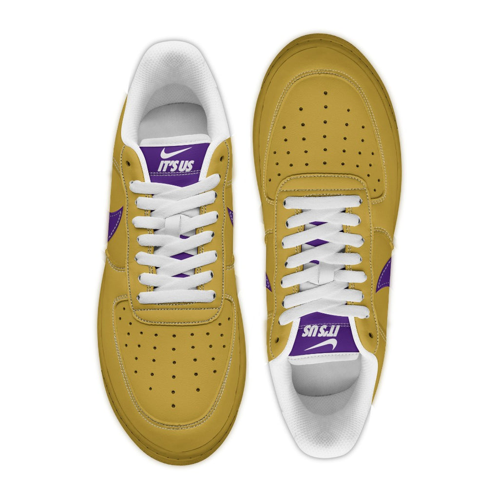 (Personalized) Omega Psi Phi Fraternity NAF It's Us Shoes Old Gold Ver T5