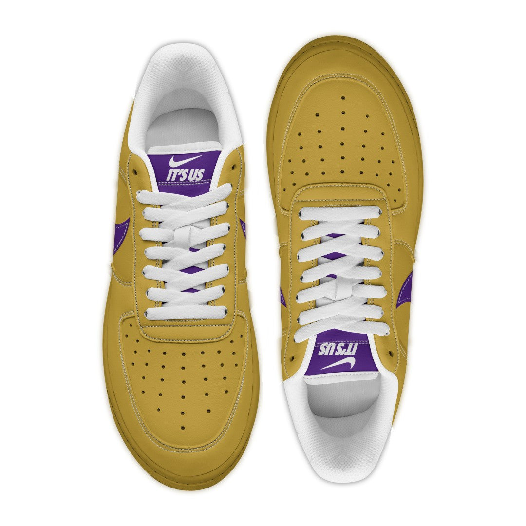 (Personalized) Omega Psi Phi Fraternity NAF It's Us Shoes Old Gold Ver T5